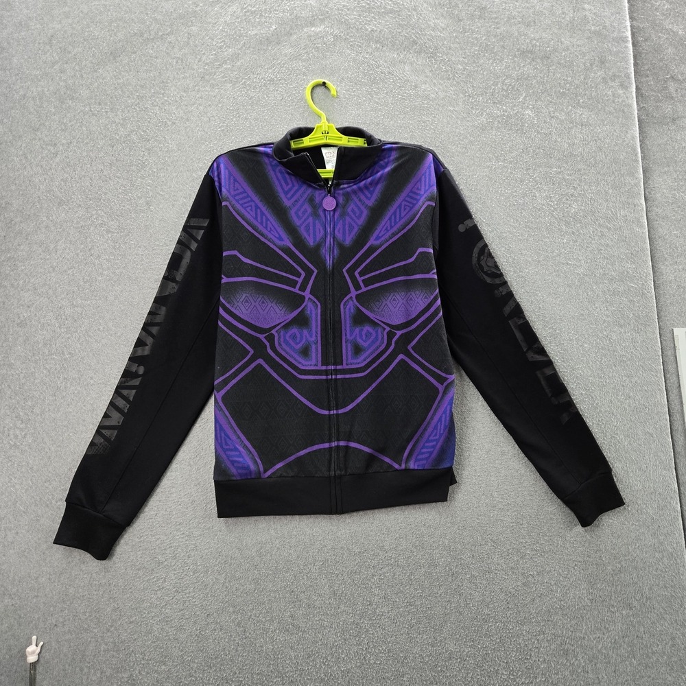 Marvel Men Jacket S Black Graphic‎ Black Panther Activewear Wakanda Forever